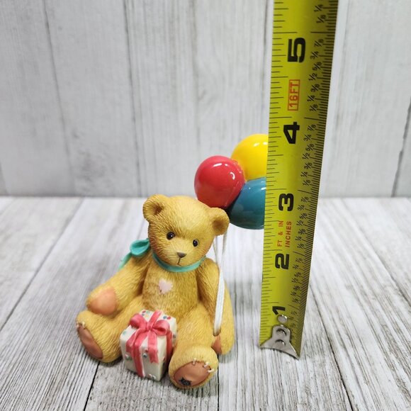 Vintage Cherished Teddies Nina Beary Happy Wishes 1996 #215864 Event Figurine - Picture 7 of 7